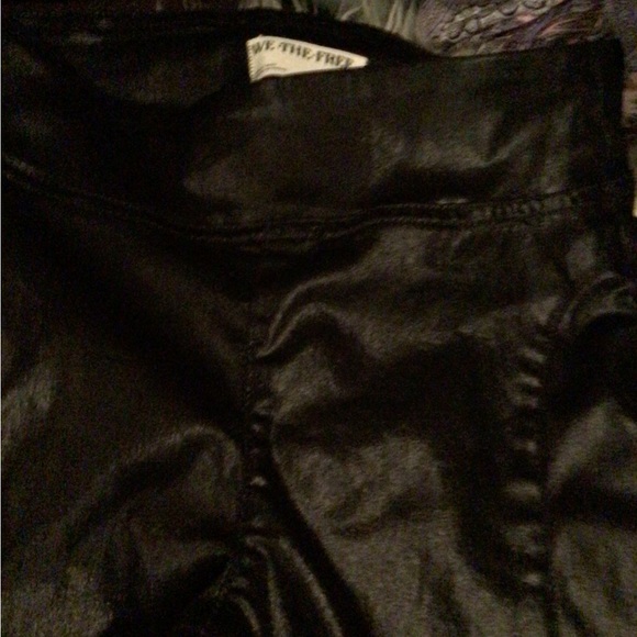 NEW! We the Free vegan leather split ankle pants - Picture 5 of 10
